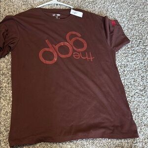GAP Brown Short Sleeve Tee with Graphic Design